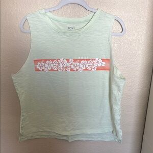 Roxy Mint Green Floral Women's Top